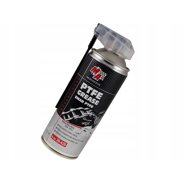MOJE AUTO SMAR TEFLONOWY PTFE 400ML SPRAY APLIKATOR -40°C DO 180°C / MA PRO