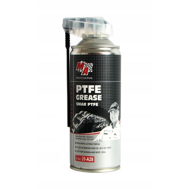 MOJE AUTO SMAR TEFLONOWY PTFE 400ML SPRAY APLIKATOR -40°C DO 180°C / MA PRO