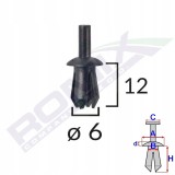 ROMIX Kołek rozporowy Opel 6mm 10 sztuk 6mm