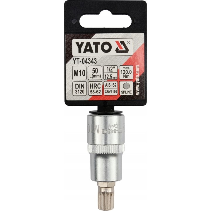 YATO KLUCZ TRZPIENIOWY SPLINE 1/2" M14 L55MM