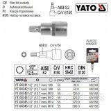YATO KLUCZ TRZPIENIOWY SPLINE 1/2" M14 L55MM