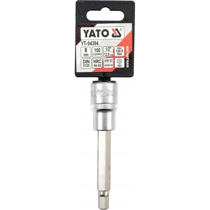 YATO KLUCZ TRZPIENIOWY HEX 1/2" 8MM L100MM