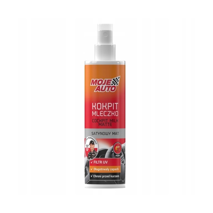 MOJE AUTO KOKPIT MATOWY MLECZKO JABŁKO 300ML / MOJE AUTO