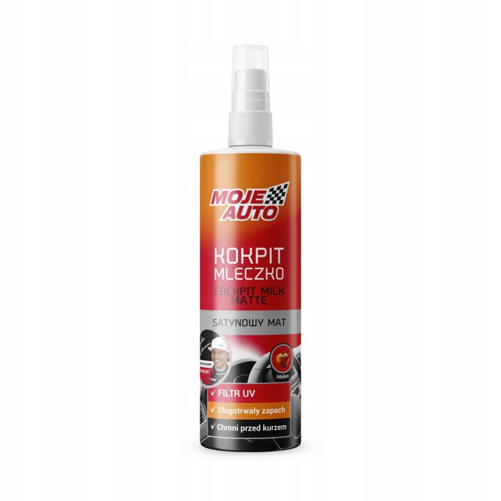 MOJE AUTO KOKPIT MATOWY MLECZKO JABŁKO 300ML / MOJE AUTO