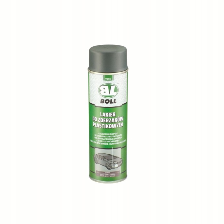 BOLL LAKIER AKRYLOWY 500ML DO ZDERZAKÓW PLASTIKOWYCH W AEROZOLU SZARY / BOL