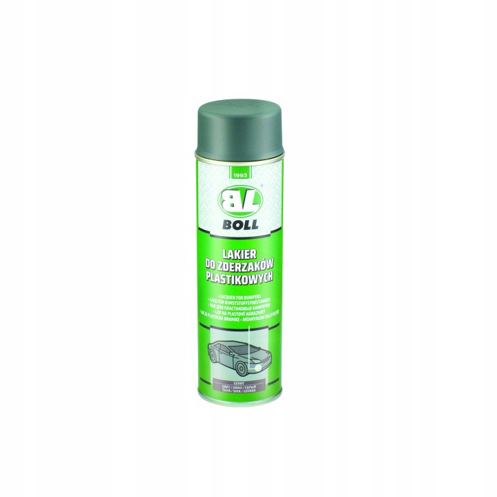 BOLL LAKIER AKRYLOWY 500ML DO ZDERZAKÓW PLASTIKOWYCH W AEROZOLU SZARY / BOL