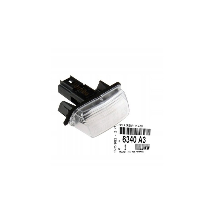 Lampka tablicy rejestracyjnej Peugeot 206 207 307 Citroen berlingo c3 c4 c5