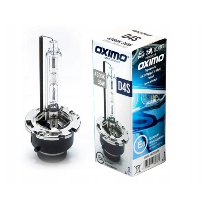 D4S ŻARÓWKA ŻARNIK KSENON XENON 4300k 35w OXIMO