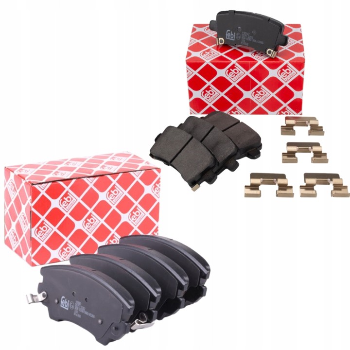 KLOCKI HAMULCOWE PRZEDNIE + TYLNE OPEL INSIGNIA FEBI 321MM