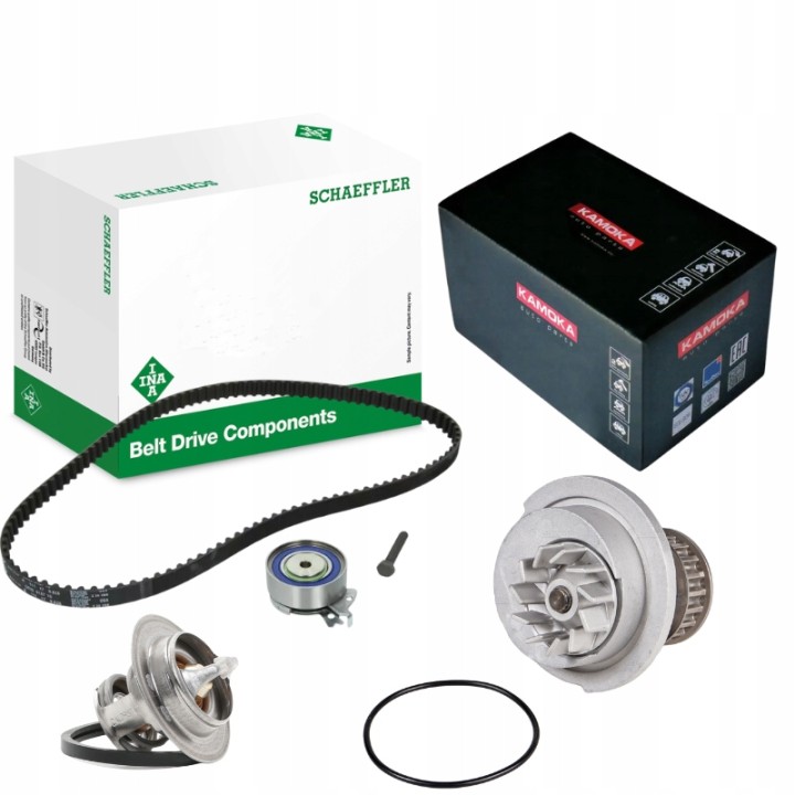 ROZRZĄD ZESTAW OPEL CORSA B ASTRA F 1.4 1.6 8V ! + POMPA TERMOSTAT