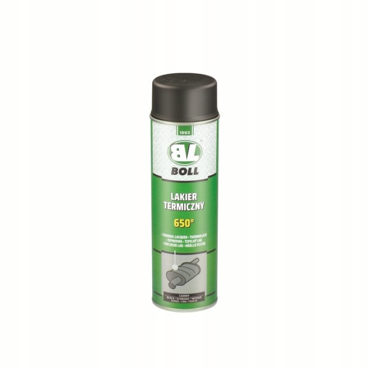 BOLL LAKIER TERMICZNY 500ML W AEROZOLU CZARNY 650°C / BOLL