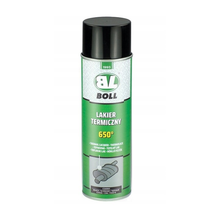 BOLL LAKIER TERMICZNY 500ML W AEROZOLU CZARNY 650°C / BOLL