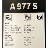 WYCIERACZKI BOSCH AEROTWIN PEUGEOT 207 FOCUS MK2 II