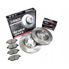 TARCZE + KLOCKI PRZÓD ZESTAW OPEL CORSA D 284mm