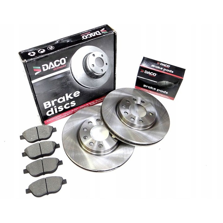 TARCZE + KLOCKI PRZÓD ZESTAW OPEL CORSA D 284mm