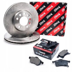 OPEL ASTRA H MERIVA ZAFIRA B - TARCZE KLOCKI HAMULCOWE PRZÓD 280MM 5 ŚRUB