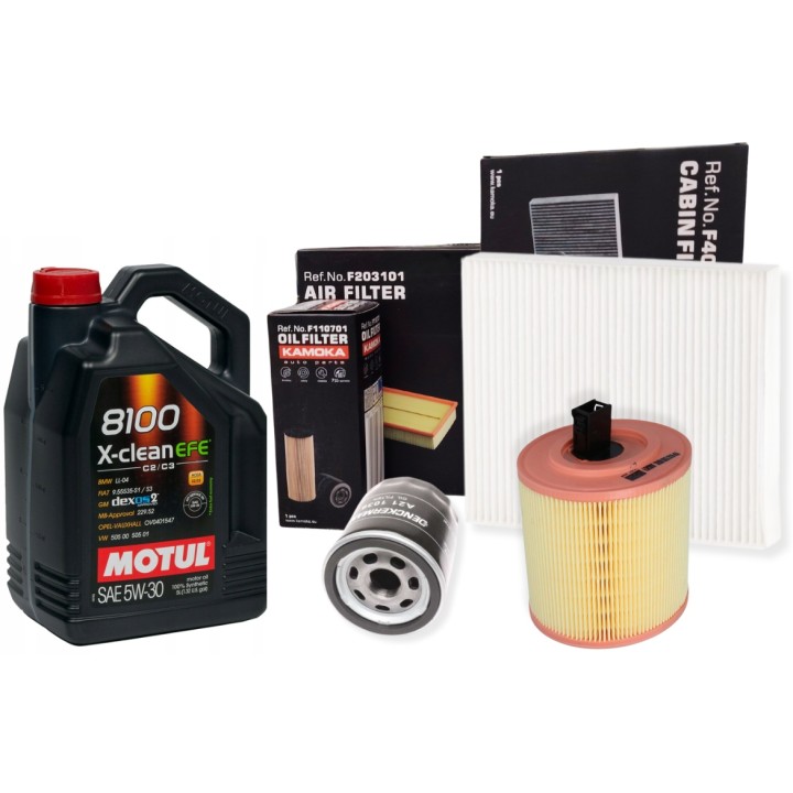 OLEJ 5L 5W30 MOTUL EFE FILTRY ZESTAW FILTRÓW OPEL ASTRA K 1.0 1.4 Turbo