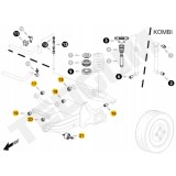 ZESTAW ZAWIESZENIA TULEI TYŁ FOCUS II MK2 C-MAX
