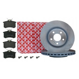 FEBI TARCZE +KLOCKI TYŁ VW PASSAT B5 AUDI A6 245MM