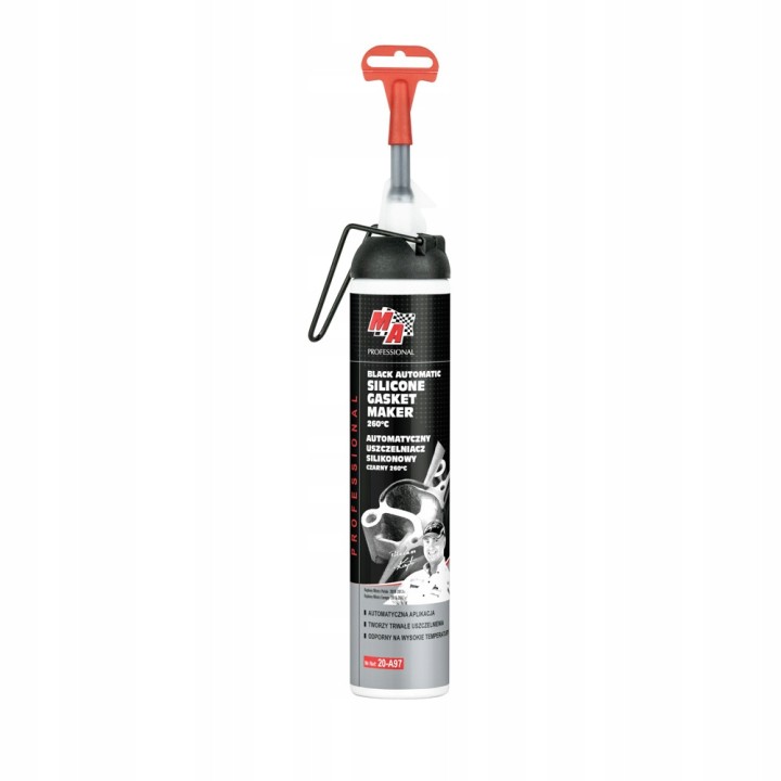 MOJE AUTO MASA USZCZELNIAJĄCA (SILKON) 200ML CZARNY -50°C DO 260°C / MA PRO