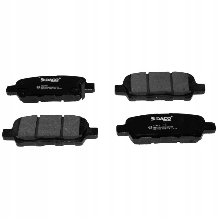 KLOCKI HAMULCOWE TYŁ INFINITY NISSAN TIDA X-TRAIL Suzuki GRAND VITARA II