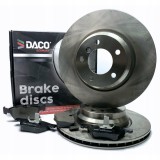 2X TARCZE HAMULCOWE + KLOCKI TYŁ BMW E90 E91 E92 E87 E81 300MM / 160MM
