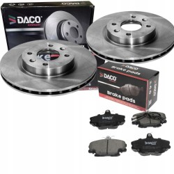 TARCZE + KLOCKI PRZÓD RENAULT CLIO II MEGANE I TWINGO KANGOO DACIA LOGAN