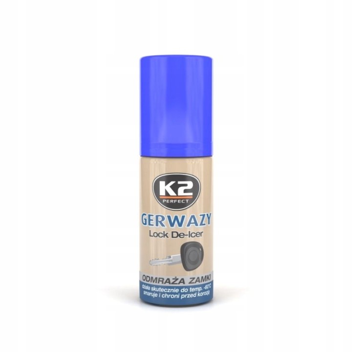K2 GERWAZY ODMRAŻACZ DO ZAMKÓW -60 STOPNI 50ml