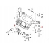 MEYLE ZESTAW CZTERECH TULEI TYLNEJ BELKI WÓZKA DYFRA BMW E46 - 4szt