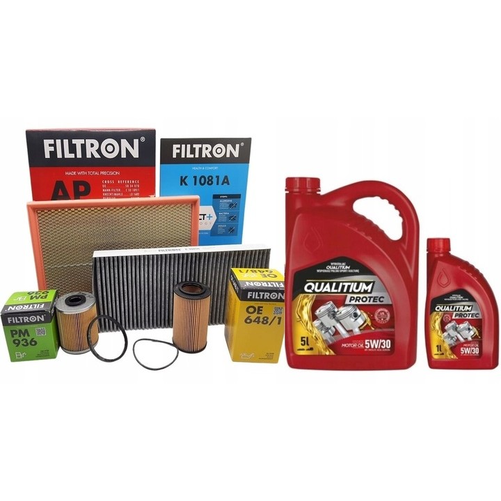 FILTRON ZESTAW FILTRÓW + 6L. OLEJU 5W30 do OPEL SIGNUM VECTRA C 2.0 2.2 DTI