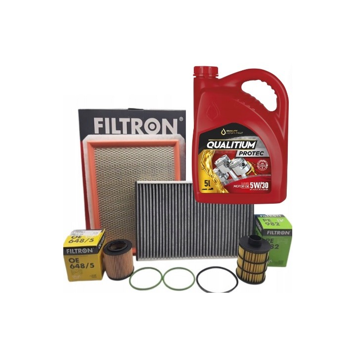 FILTRON ZESTAW FILTRÓW + OLEJ 5W30 do OPEL ASTRA 3 III H 1.9CDTI