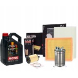 OLEJ 5W30 5L MOTUL X-CLEAN EFE ZESTAW 4X FILTRÓW AUDI A4 B7 2.0 TDI