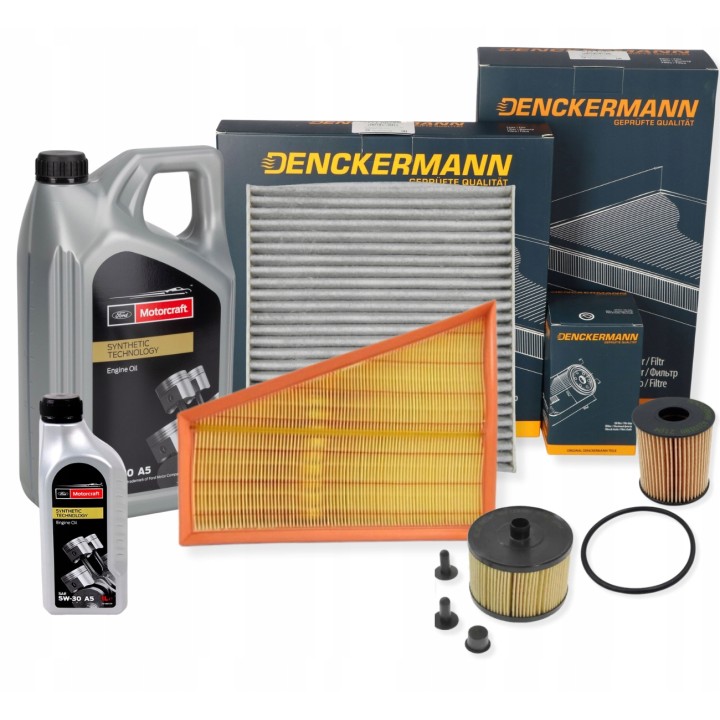OLEJ 6L 5W30 MOTORCRAFT ZESTAW FILTRÓW FORD GALAXY S-MAX 2.0 TDCI PRZEDLIFT