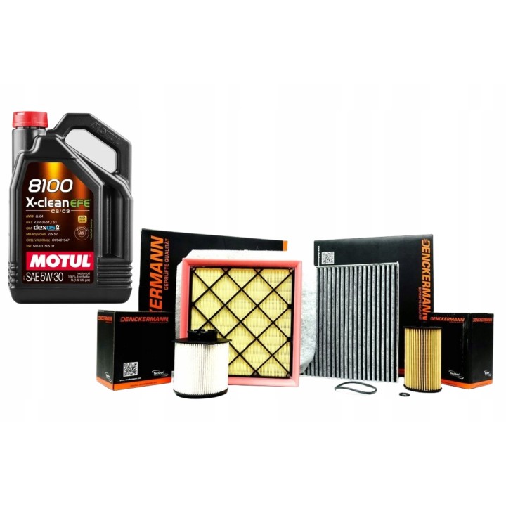 OLEJ 5W30 MOTUL EFE ZESTAW FILTRÓW OPEL MERIVA B 10- 1.6CDTI