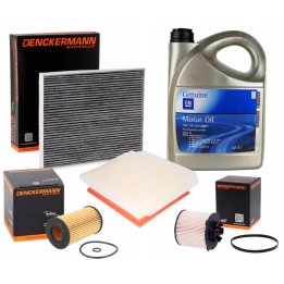 5L OLEJ 5W30 DEXOS2 + ZESTAW FILTRÓW OPEL MERIVA B 10- 1.6CDTI