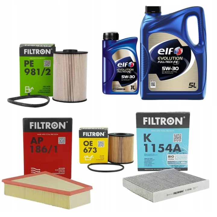 6L OLEJ 5W30 ELF + 4X FILTRY FORD MONDEO IV MK4 2.0 TDCI PRZED LIFTINGIEM