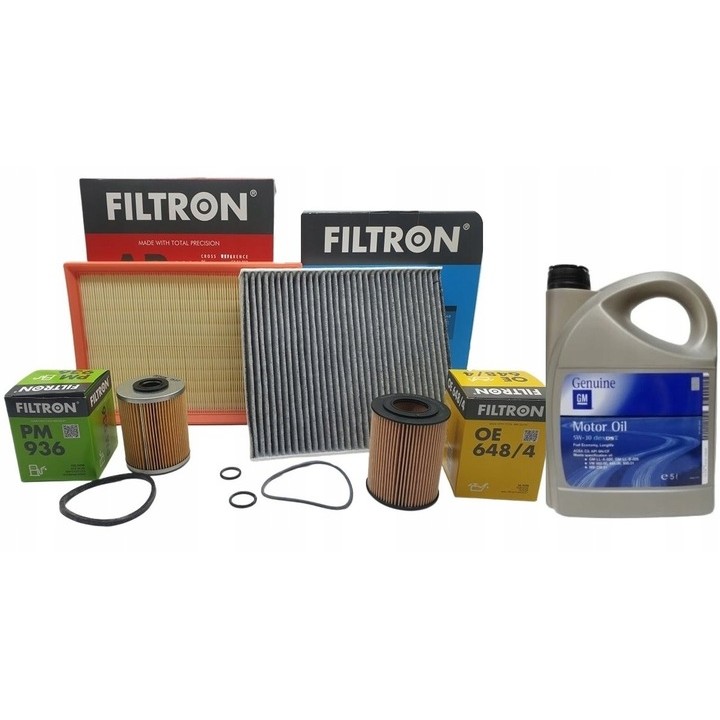 5L. OLEJ + ZESTAW FILTRÓW OPEL MERIVA A 1.7DTI DI + 5W30 GM