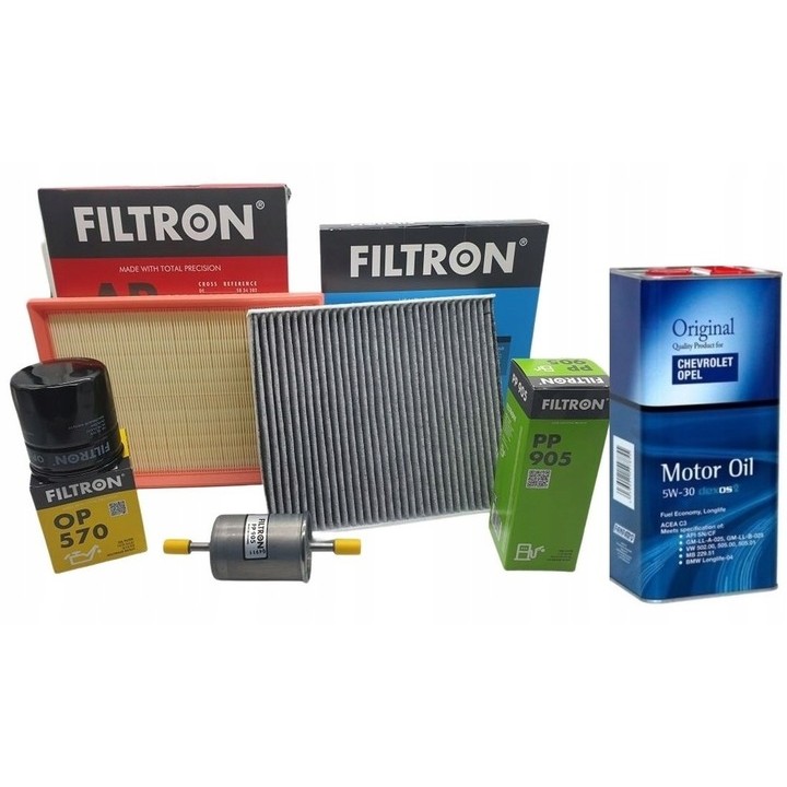FILTRON ZESTAW FILTRÓW + OLEJ 5W30 OPEL MERIVA A 1.6 1.8 16v