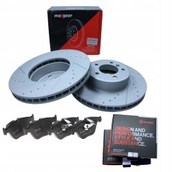 TARCZE + KLOCKI PRZÓD DO BMW 5 E60 E61 ZESTAW 324MM SPORT NACINANE
