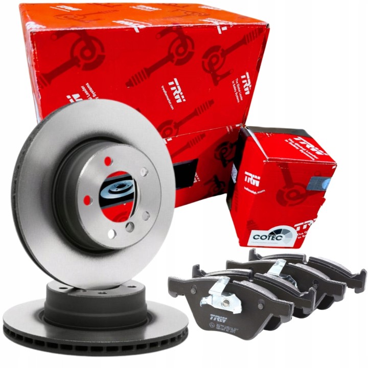 TARCZE + KLOCKI PRZÓD DO BMW 5 E60 E61 ZESTAW 310MM TRW