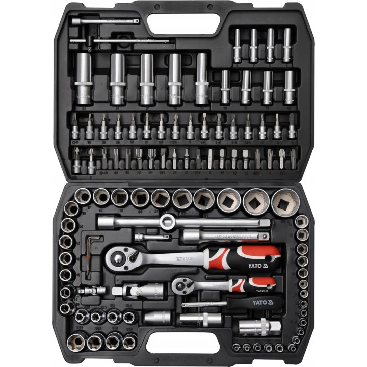 YATO ZESTAW NARZĘDZIOWY 1/4" I 1/2" KPL 108 SZT
