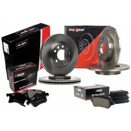 TARCZE 280 MM PRZÓD + TARCZE TYŁ 264 MM + KLOCKI OPEL ZAFIRA B ASTRA H