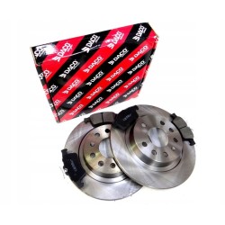 TARCZE + KLOCKI HAMULCOWE TYŁ SAAB 9-3 93 2002-