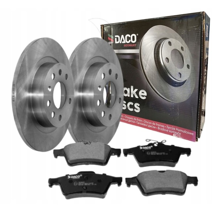 TARCZE + KLOCKI TYŁ FORD FOCUS II MK2 C-MAX VOLVO C30 C70 S40 280mm