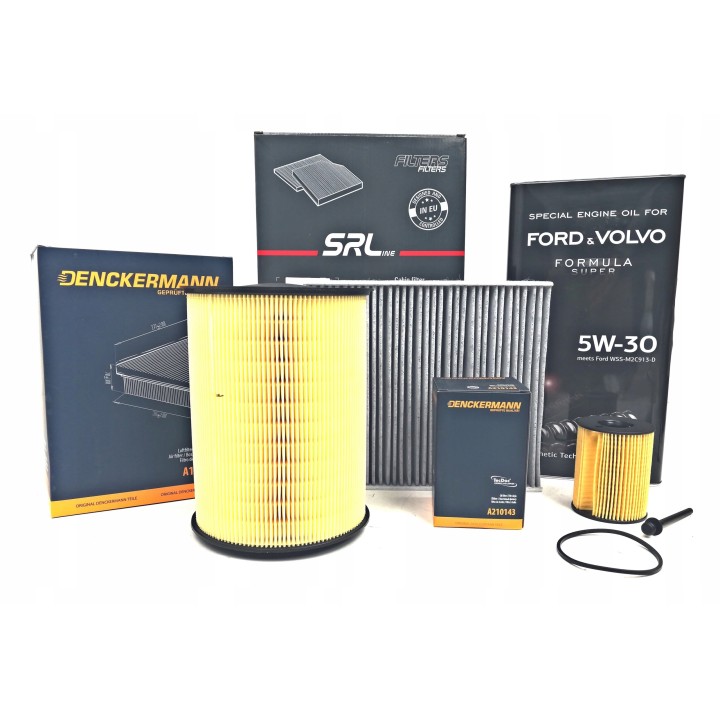 OLEJ 5W30 5L MOTORCRAFT + ZESTAW FILTRÓW FORD FOCUS 3 MK3 1.6TDCI CMAX