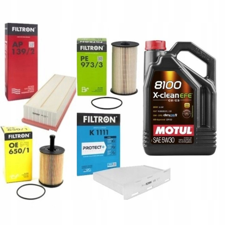 ZESTAW FILTRÓW +OLEJ 5W30 MOTUL VW PASSAT TIGUAN GOLF SKODA TOURAN 1.9 2.0D