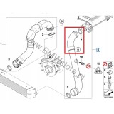 RURA WĄŻ TURBO INTERCOOLERA BMW E60 E61 525d 530d