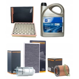 ZESTAW OLEJ 5W30 DEXOS2 5L 4X FILTRÓW FIAT CROMA 1.9 D Multijet