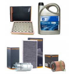 ZESTAW OLEJ 5W30 DEXOS2 5L 4X FILTRÓW FIAT CROMA 1.9 D Multijet