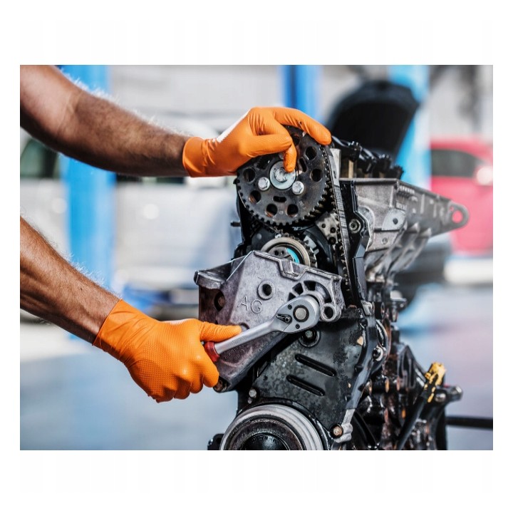 Rękawice Mercator Gogrip rozmiar 8 - M 25 par NITRYLOWE MECHANIKA SERWIS
